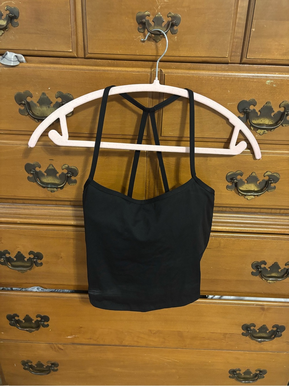 Black Strappy Women's Cami Top - Sleek Layering Tank